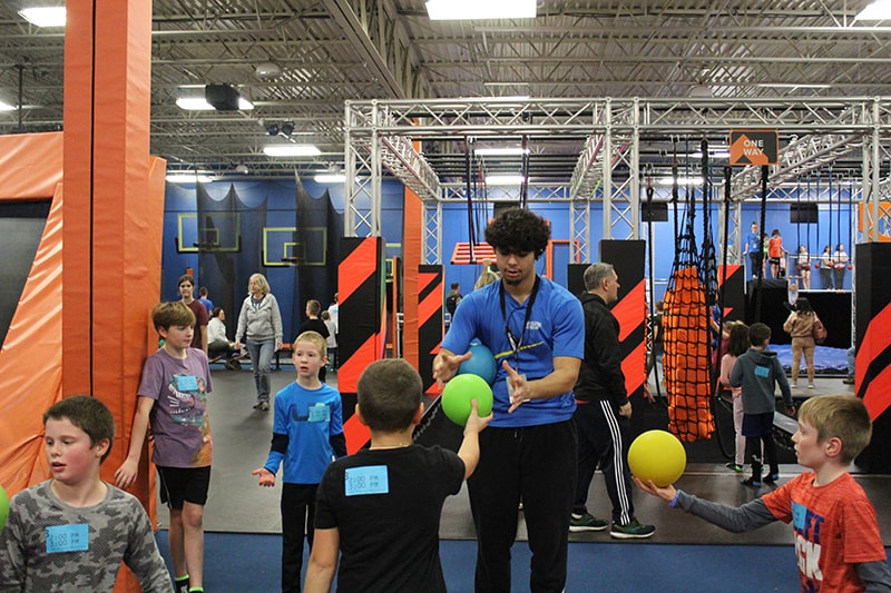 Image of kids playing at Airborne Adventure Park.